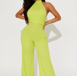 Women Jumpsuit-Lime Green